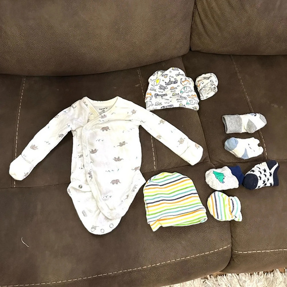 Newborn Clothes Baby Boy Lot 16β items - Picture 9 of 10